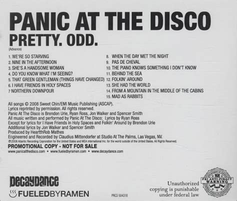 pretty odd tracklist